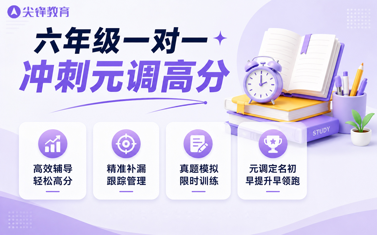 武汉小学元调冲刺提分,尖锋教育定制学科规划
