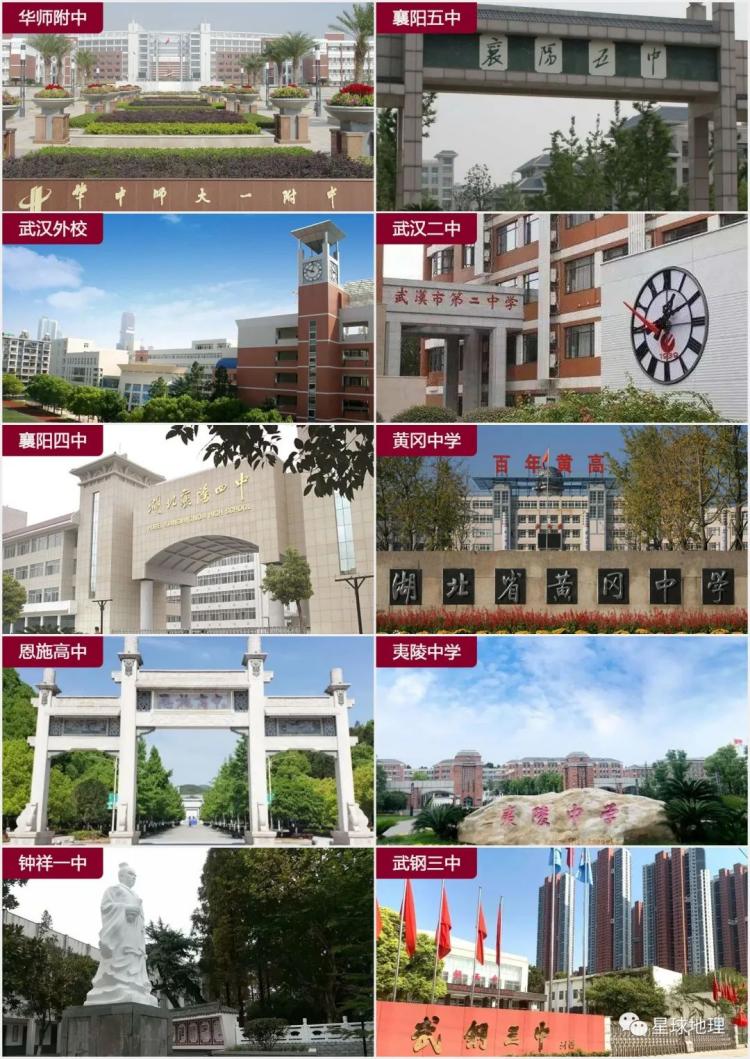 2023湖北省高中前50名重点中学排名一览